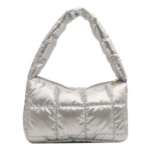Women Stylish Cloud Armpit Bag Solid Color PU Quilted Crossbody Bag for Office and Casual Looks