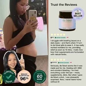 Moom Health de/bloat Supplement (45 Caps) - Gut Health Support Digestive Comfort & Bloating Support