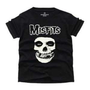 ( Kaos Anak ) Monstahopkids Kaos Anak Laki-Laki Perempuan Motif BAND MUSIK MISFITS Bahan 24s
