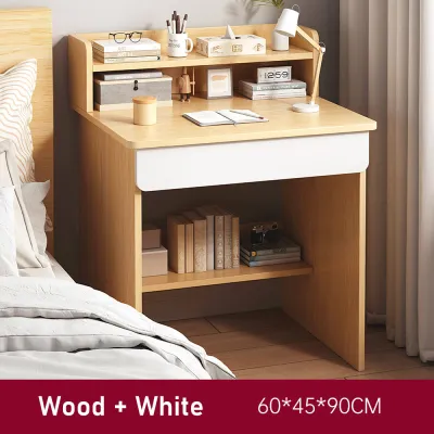 JIAJU Computer Study Table Meja belajar Student Study Desk With Book Shelf Laptop Desk writing desk Office Writing Desk with Storage Rack Komputer书桌