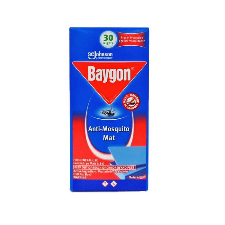 Baygon Mat Anti Dengue Mosquitoes Refill 30s Lazada PH