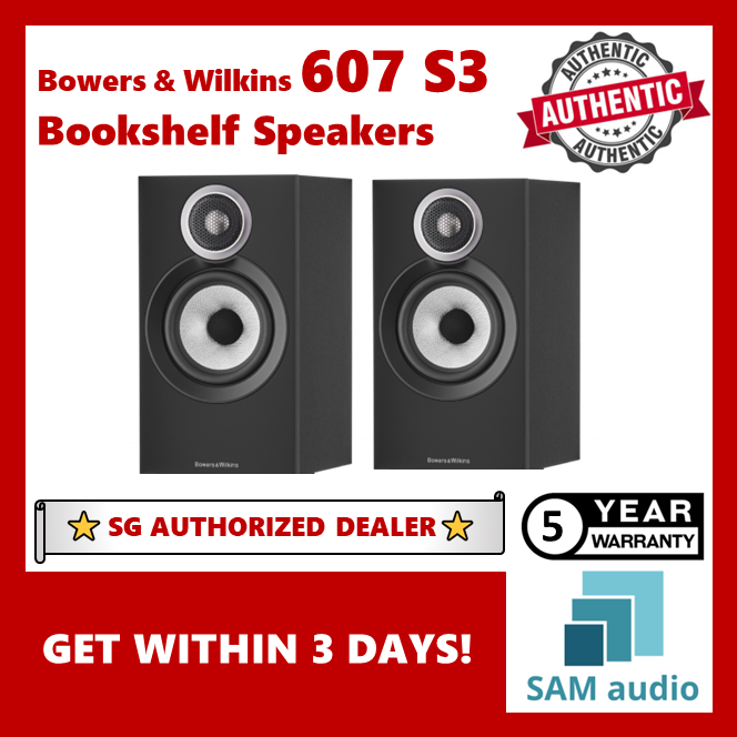 [🎶SG] Bowers & Wilkins 607 S3 Bookshelf Speakers - 1 Pair (B&W ...