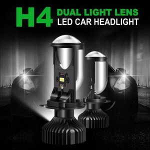 [กทม.พร้อมส่ง]ไฟหน้ารถ หลอดไฟ LED รุ่น Y6 ขั้ว H4 16000 ลูเมน คัทออฟ RHD รุ่นใหม่2021 mini Projector สว่างมาก หลอดไฟหน้ารถยนต์ ขั้ว H4 รุ่น Y6 ไฟหน้ารถLED