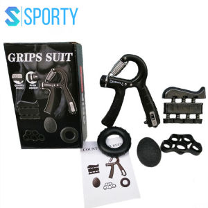 Bóp tập cơ tay YGW26 Đếm số Có Hộp có điều chỉnh kháng cự (10-60kg) tích hợp lò xo thép không rỉ SPORTY