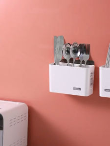 Ống đựng đũa thìa nhựa 1 ngăn dính cường lực 100% siêu chắc