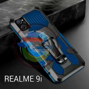 Case Hp Untuk  Realme 9i New Casing Hp Kickstand Clip Robot Armor