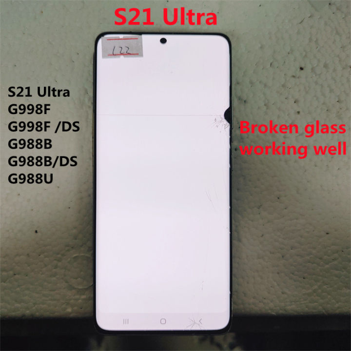 Original For Samsung Galaxy S21 Ultra LCD S21 Ultra 5G G998F G998F/DS