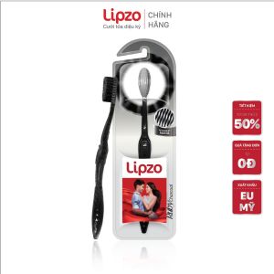 [Combo 2] Bàn Chải Đánh Răng Lipzo Ruby Charcoal Dành Cho Nhạy Cảm Công Nghệ Chỉ Tơ Than Hoạt Tính Kháng Khuẩn Siêu Nhỏ Mềm Mảnh