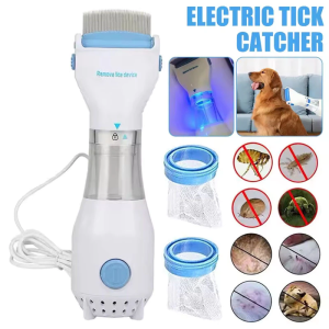 Electric Lice Catcher Pet Electric Flea Comb Sikat Kutu Rambut Sikat Kutu Kucing with 2 Filter
