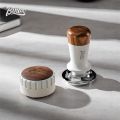 BINCOO Coffee Tamper Base Walnut Storage Board Powder Dispenser Coffee Utensil Set. 