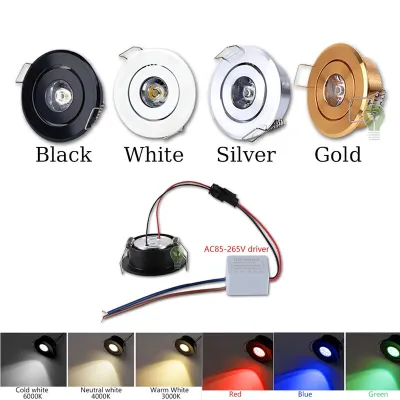 Jmax Downlight LED Mini Ceiling Spot Light 3W Cabinet Furniture Recessed 40-45mm Cut