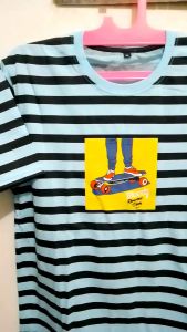 Kaos Distro Salur Dewasa / Kaos Lengan Pendek / kaos belang distro pria