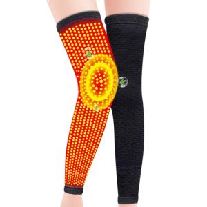 1 Pair Self-Heating Support Knee Pad Knee Warmer For Arthritis Joint Pain Relief Injury Recovery Belt Knee Massager Leg Warmer