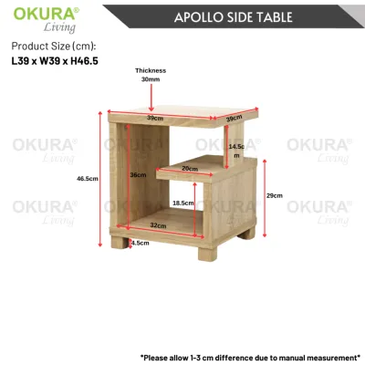 [CLEARANCE] OKURA Coffee Table Side Table Living Room Bedside Table Meja Kopi Meja Sisi Meja Kecil Rak Kecil 咖啡桌