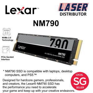 Lexar NM790 High-Performance NVMe SSD M.2 2280 PCIe Gen 4×4 for Gaming & Creative Workstations