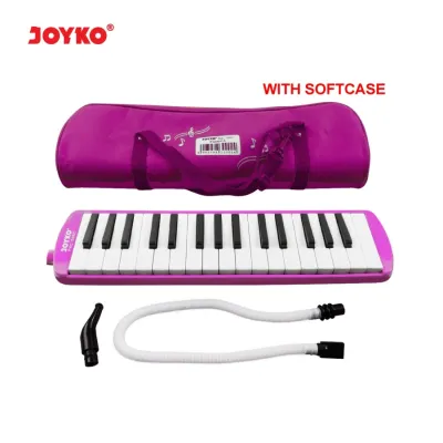 Pianika JOYKO PNC-21SC Warna PINK - Pianica Tiup Soft Case Berkualitas dengan NOT NADA