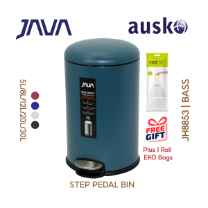 JAVA BASS | JH8853 | 20L | Step Pedal Bin | Soft Closing | Dustbin | Multiple Sizes