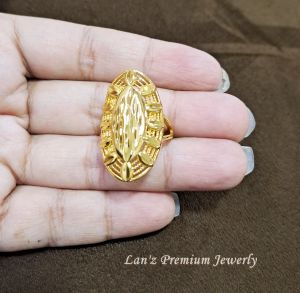 Cincin Etnik Wanita Gorontalo G1 Titanium 24K ( Emas)