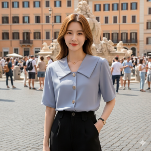 CALISSA FASHION BISA COD KEMEJA/ATASAN WANITA KANTOR/OFFICE STYLE KOREA LENGAN PANJANG MODEL KAGURA