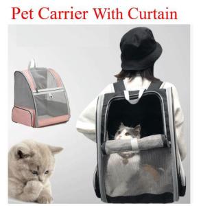 Pet Carrier with Curtain/Pet Carrier/Pet Bag/Pet Stroller/Pet Wagon/Indoor Outdoor Dog Cat Carrier