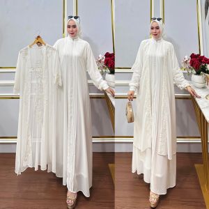 ZIFA FASHION // COD // AGITA DRESS NEW READY SIAP KIRIM SETELAN GAMIS ROMPI CRUTY BORDIR LD 110CM PB 140CM // GAMIS SET KEKINIAN BESTSELLER // GAMIS ABAYA OUTER BISA UNTUK SERAGAMAN // *RHN