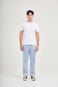 YuenPuen เสื้อยืดคอกลม สีดำ ยืนพื้น ไม่ยืด ไม่ย้วย ไม่ต้องรีด เสื้อยืดสีพื้น