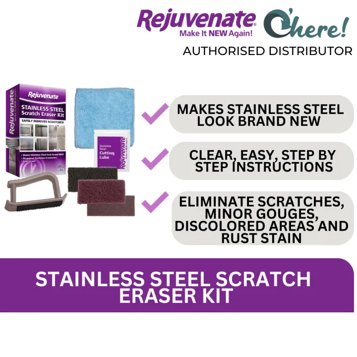 Rejuvenate Stainless Steel Scratch Eraser Kit Lazada Singapore
