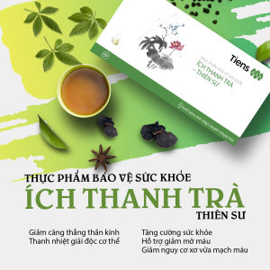 Ích Thanh Trà Tiens [30 gói] thanh lọc cơ thể mạch máu mỗi ngày bài trừ các nguyên nhân dẫn đến đột quỵ ngủ ngon giấc.[Chính hãng]