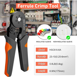 READY WOZOBUY Tang Crimper Crimp crimping skun + 400 Pcs kabel krimping Terminal HSC8 6-6A