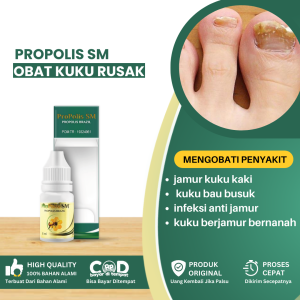 Obat Kuku Rusak Obat Jamur Kuku Tangan Kaki Obat Kuku Berjamur Obat Kuku Bau Busuk Obat Infeksi Anti Jamur Obat Kuku Berjamur Bernanah Obat Psoriasis Kuku Vitamin Kuku Rusak - Propolis SM