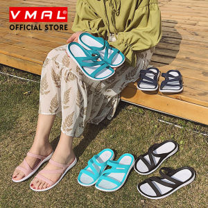 VMAL Korean Style Flat Sandals for Women Sandal Women Jelly Shoes Garden Shoes Beach Hollow Mules Clogs Candy Color Sandals Waterproof Beach Sandals Size 36-40