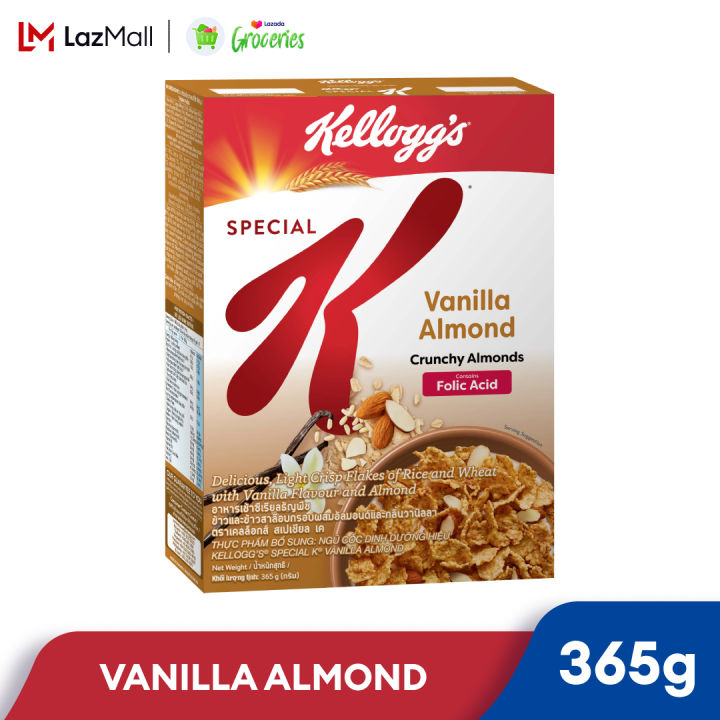 Kelloggs Special K Vanilla Almond Healthy Breakfast Cereal 1 box 365g