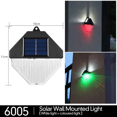 NOXIER Solar Wall Light Garden Decoration Light Solar light LED Step Lights Outdoor Waterproof Fence Light