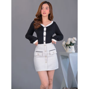กระโปรงแฟชั้นใหม่สไตล์เกาหลี กระโปรงทรงเอ  สีดำ สไตล์เรโทร มีซับด้านใน ดีเทลซิปรูดด้านหลัง เกาหลี มีให้เลือก 4 ไซส์ กระโปรงสั้น 🚚 พร้อมส่ง 🚚