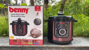 Nồi Áp Suất Điện Đa Năng Benny BP-81 – Dung Tích 6L Công Suất 1000W Đỏ Đen Sang Trọng Chính Hãng Bảo Hành 12 T
