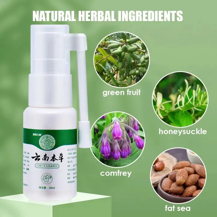 Xịt chống sâu răng Toothache Spray bảo vệ men răng, ngừa ố vàng giúp hết sâu răng, hôi miệng, chảy máu chân răng, đau ê buốt răng 20ml