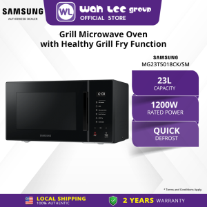 23L | Samsung Microwave Oven Grill Fry Quick Defrost (23L) MG23T5018CP/SM MG23T5018CN/SM MG23T5018CK/SM WAH LEE STORE