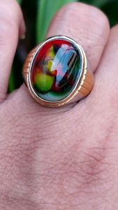 CINCIN BATU PANCAWARNA◇RING TITANIUM ANTI KARAT NO LUNTUR