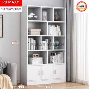 PASAR MURAH RB MAXY-100 Rak Buku Rak Pajangan Rak Multifungsi Minimalis