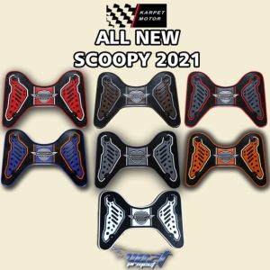 Karpet Scoopy 2021 - Alas Kaki Motor Scoopy 2021 New - Alas Motor Scoopy 2021 Variasi Bahan Karet Terbaik Model Terbaru Trendy Stylish Alas Pijakan Rubber Step Vazt