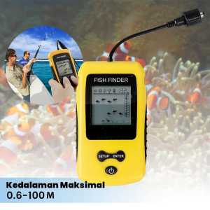 BERGARANSI gps Alat Pelacak pendeteksi Ikan di laut sungai Sonar Fish Finder 4x4 Inch 100M TL8