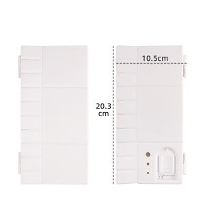 25 Grids Watercolor Palette Tray Foldable Coloring Mixing Palette With Thumb Hole For Acrylic Paint
