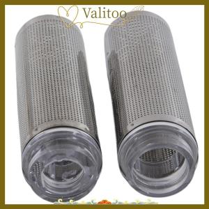 [Valitoo] Stainless Steel Fish Tank Filter Fish Tank Fish Shrimp Mesh Net Filter Metal Pre-Filter Tube Filter Accessory Fish Tank Intake Strainer Pre-Filter Cover for Aquarium Fish Tank