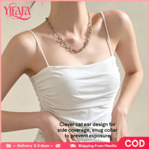 YIFAFA (Buy 1 Take 1) Hot Girl Camisole Builtin Bra Womens Pleated Backless Vest Crop Tops Solid Tank Top Outerwear With Pads Adjustable Shoulder Straps