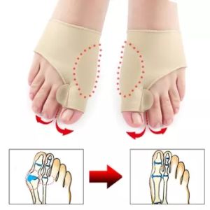 CCW 1Pair Toe Separator Hallux Valgus Bunion Corrector Orthotics Feet Bone Thumb Adjuster Correction Pedicure Sock Straightener