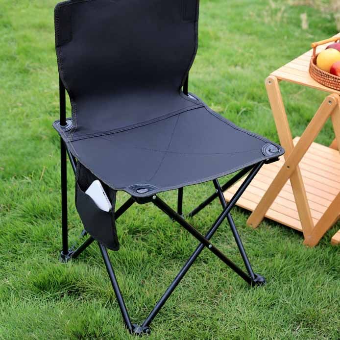 Bearing 120KG】camping Portable fishing chair light Beach chair Leisure  folding recliner 43*43*72 heavy duty directors chair folding adult