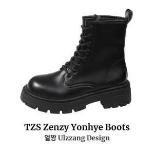 TZS Zenzy Yonhye Boots - Boots Hitam - Sepatu Boots Cewek - Boots Fashion Wanita