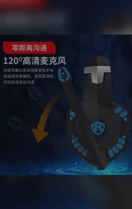 1 Channel Colorful LED Light Gaming Headset with Wired Microphone for Mobile Phone Computer PS4 Compatible