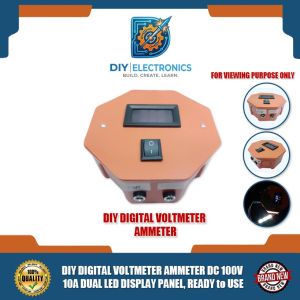 DIY ELECTRONICS DIGITAL VOLTMETER AMMETER DC 100V 10A DUAL LED DISPLAY PANEL READY to USE