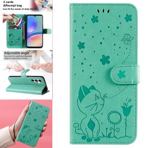 For Samsung Galaxy A56 A55 A36 A35 A26 A25 A06 A05 A05S A15 A16 5G Cover Samsung A56 A16 A55 A15 4G Phone Case Painted Cartoon Magnetic Leather Wallet Flip Cover Casing